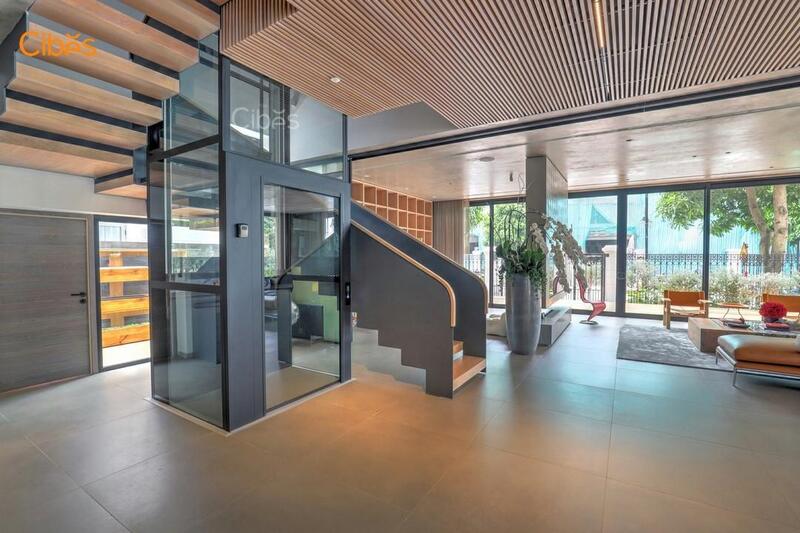 Thang máy Cibes Air thiết kế phù hợp gia đình có diện tích hạn chế