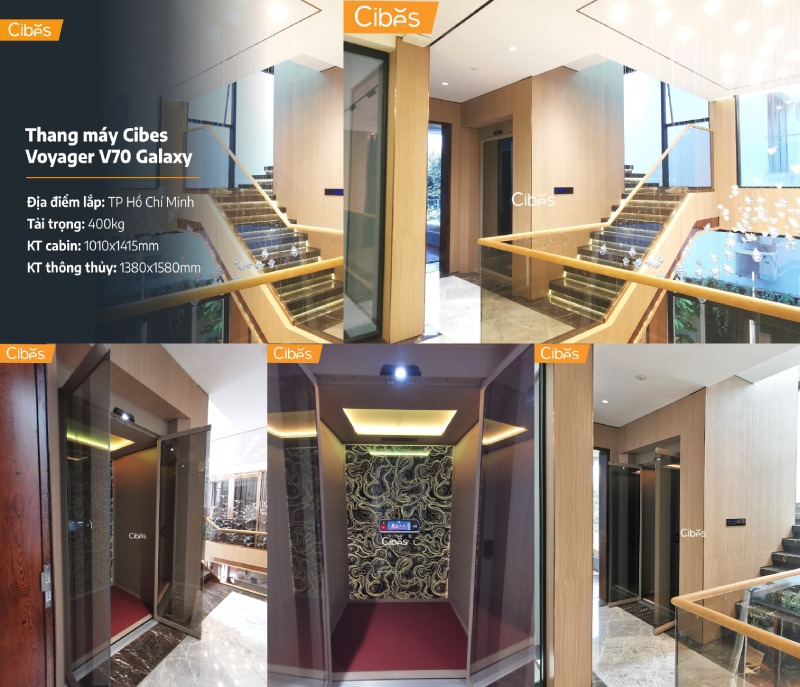 Cibes Voyager V70 - Một lựa chọn phù hợp cho công trình đã có sẵn giếng thang