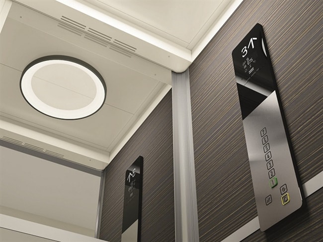 Hệ thống điều hòa giúp làm mát cabin thang máy