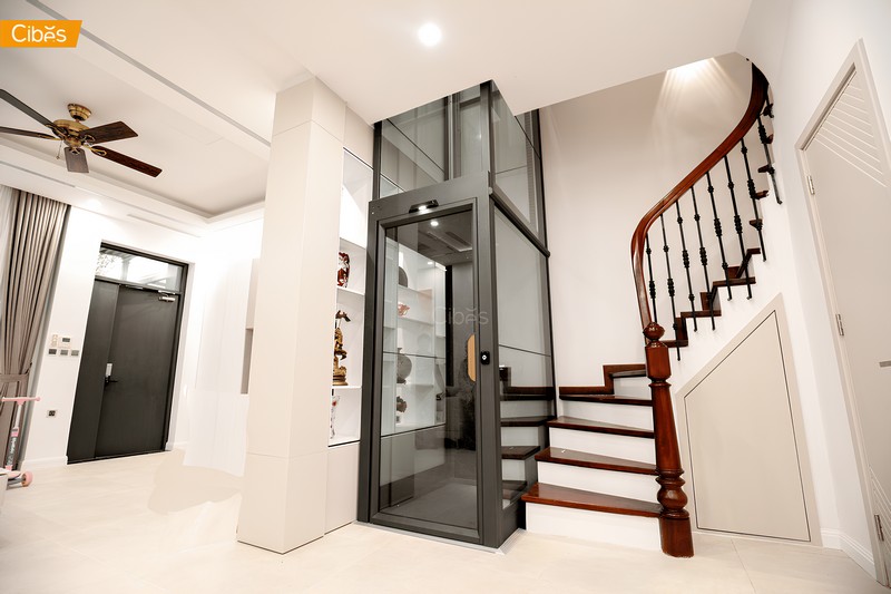 Thang máy gia đình không cần hố pit Cibes
