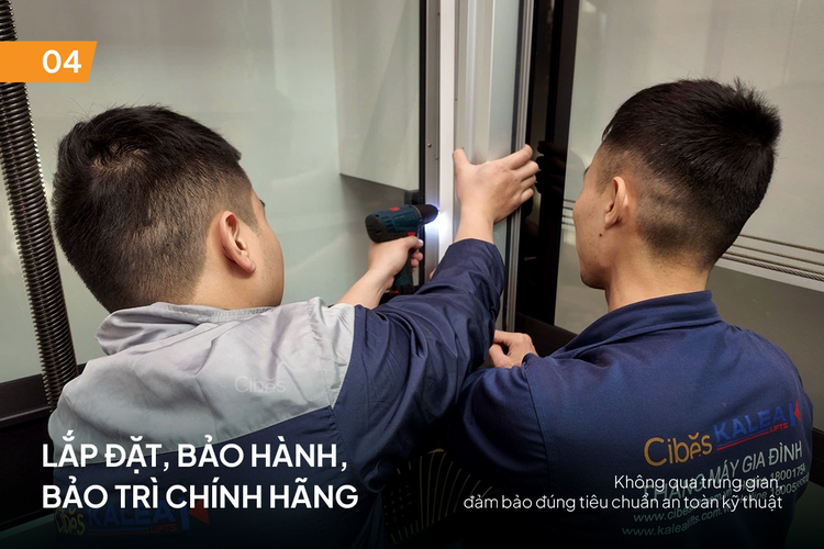 Kỹ thuật viên của Cibes sẽ hỗ trợ lắp đặt, bảo hành, bảo trì cho khách hàng 