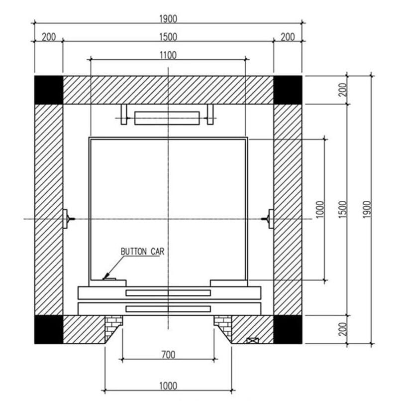 Bản vẽ móng thang máy chi tiết quý gia chủ có thể tham khảo