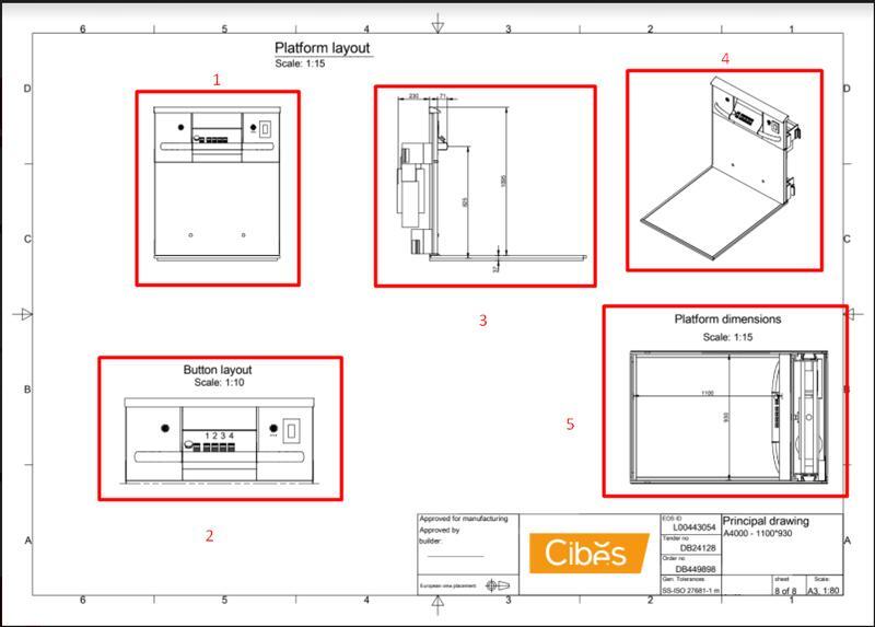 Hướng dẫn cách đọc bản vẽ bảng điều khiển thang máy Cibes A4000