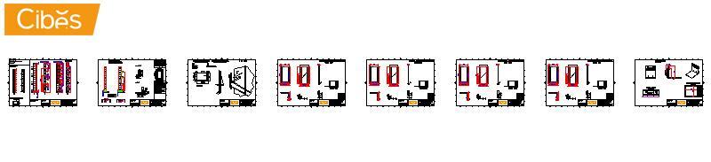 Tổng hợp bản vẽ CAD của thang máy Cibes A4000 