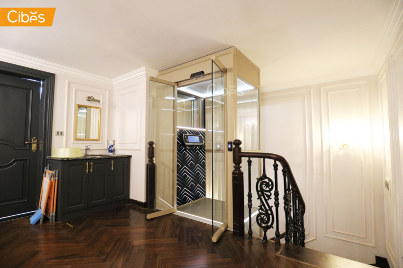 Công trình thang máy Cibes Voyager V80i tại Vinhomes Riverside Long Biên