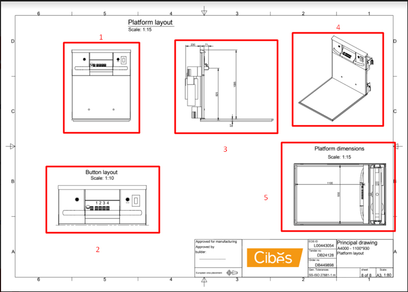 Hướng dẫn cách đọc bản vẽ kết cấu giếng thang máy Cibes A4000