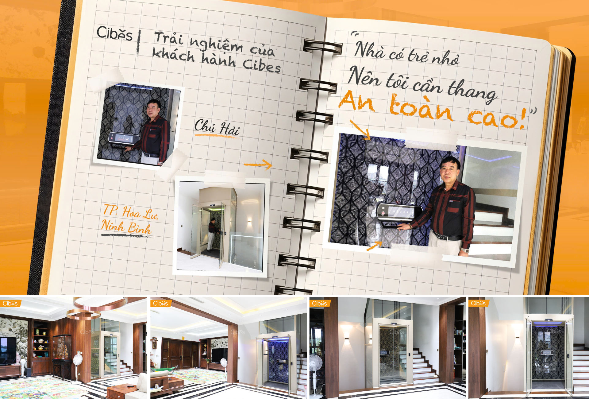 Chú Hải - chủ nhân mẫu thang Cibes Voyager V90 Galaxy