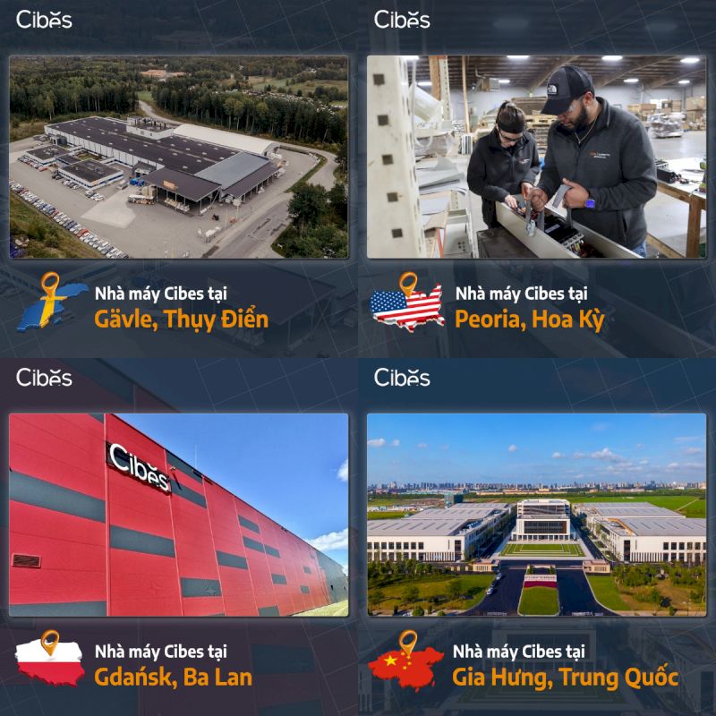 4 nhà máy chính hãng của Cibes