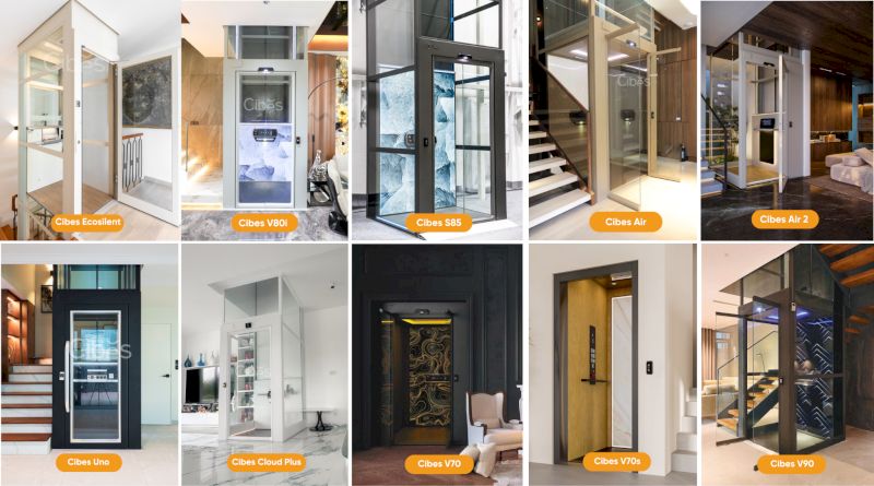 10 giải pháp thang máy gia đình trục vít từ Cibes Lift