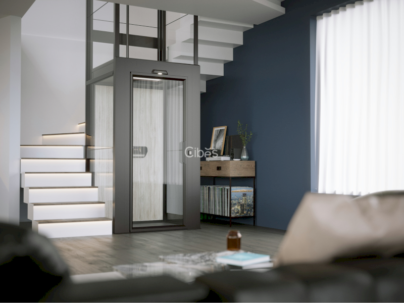 Thang máy gia đình 400kg Cibes V90 Aurora với màu sắc trang nhã, mang đến sự tinh tế và sang trọng cho không gian sống 