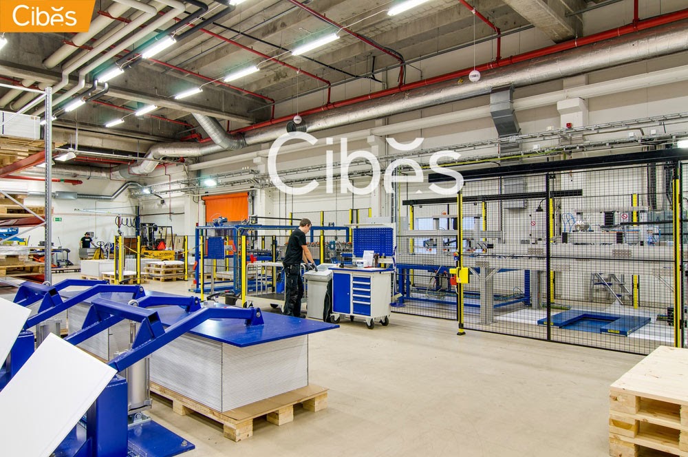 Nhà máy sản xuất thang máy Cibes được trang bị hệ thống máy móc tân tiến nhất
