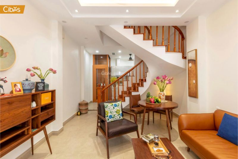 Thang máy Cibes Ecosilent hài hòa với phong cách nội thất Indochine