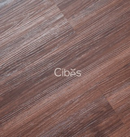Sàn thang chất liệu vinyl họa tiết vân gỗ Cherry tone nâu trầm của Cibes Voyager V80
