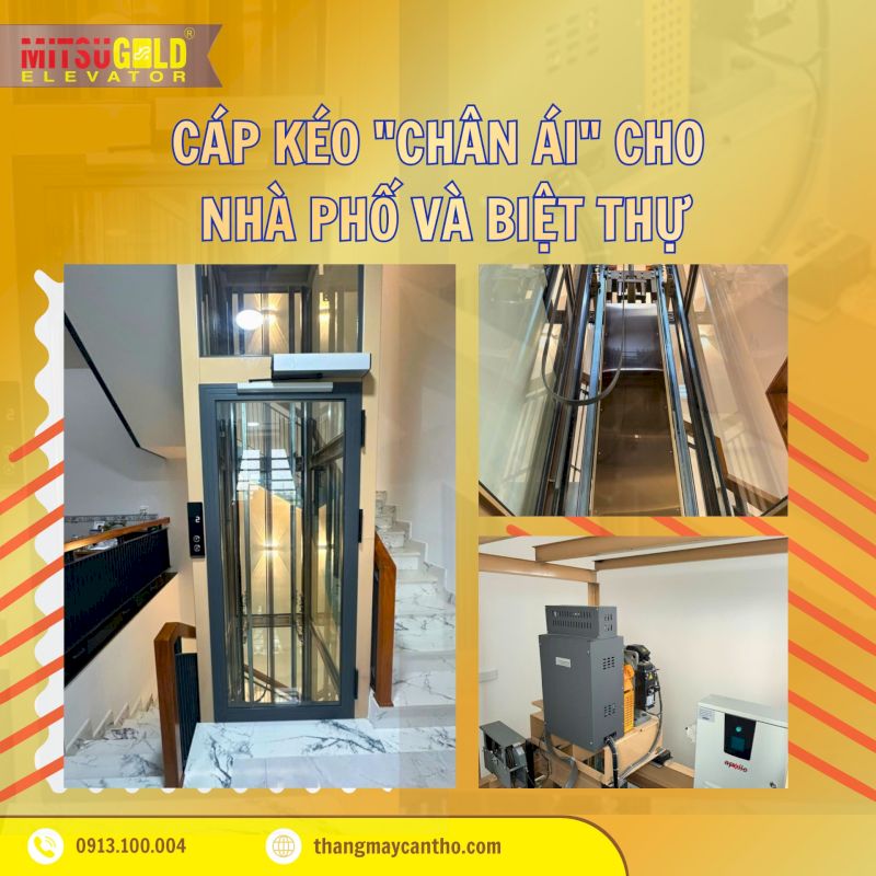 Một mẫu thang máy của công ty thang máy Cần Thơ MitsuGold