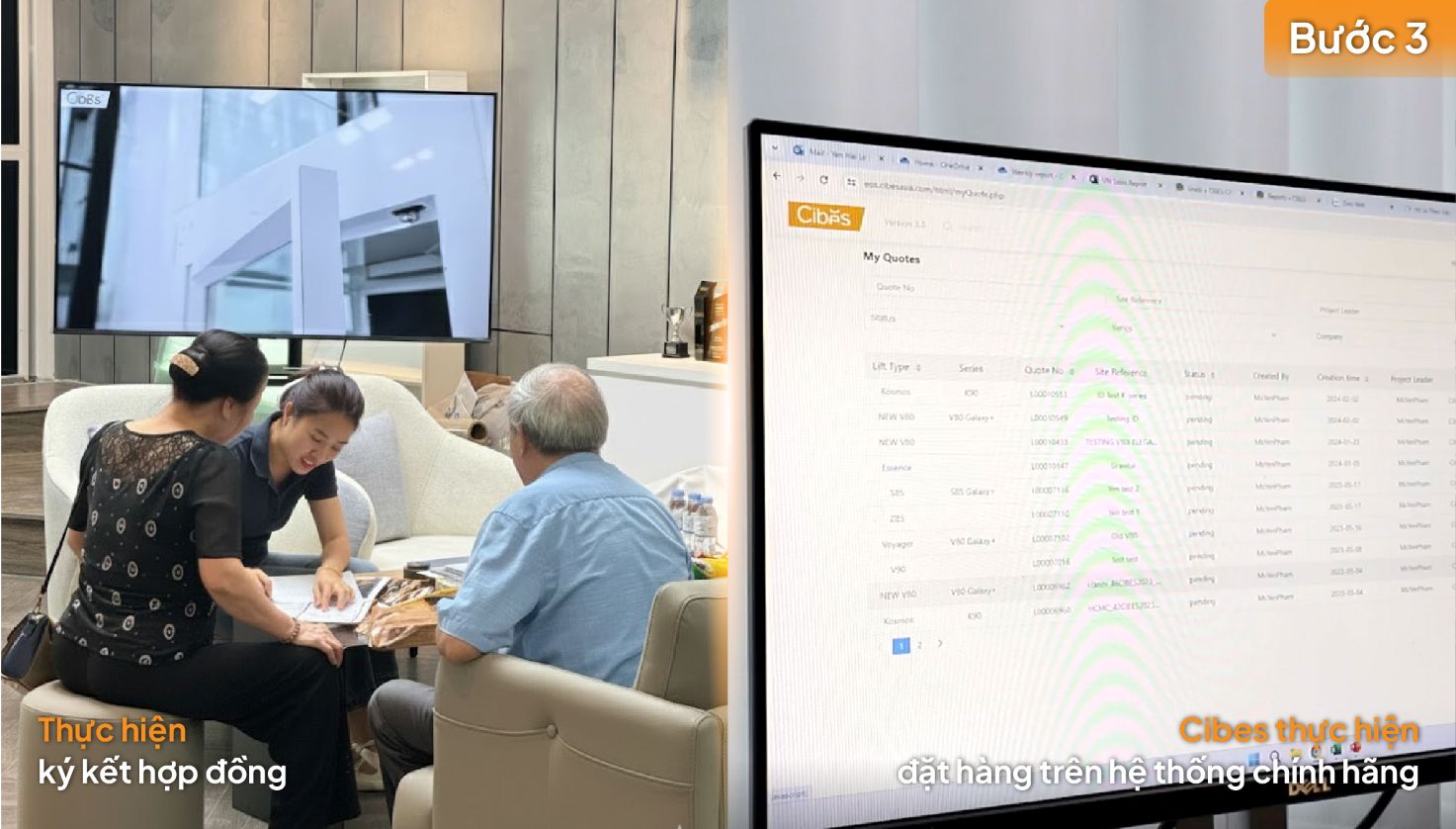 Bước 3: Ký kết hợp đồng, đặt hàng và sản xuất