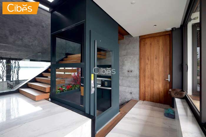 Thang máy trục vít Cibes Ecosilent phù hợp lắp đặt trong căn hộ penthouse cao cấp