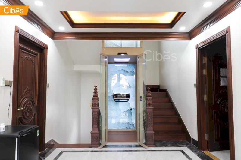 Gia chủ có thể tùy chọn đa dạng vị trí lắp thang máy mini trong nhà và ngoài trời