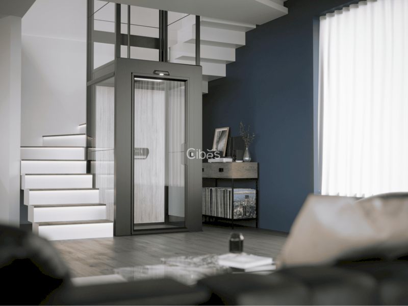 Thang máy gia đình 400kg Cibes V90 Aurora với màu sắc trang nhã, mang đến sự tinh tế và sang trọng cho không gian sống 
